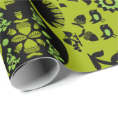 リスレル北欧スカンジナビアフォークアート ラッピングペーパー (ロールコーナー)