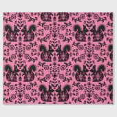 リスレル北欧スカンジナビアフォークアート ラッピングペーパー (フラット)