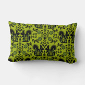 リスレル北欧スカンジナビアフォークアート ランバークッション (裏面)