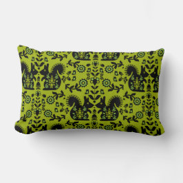 リスレル北欧スカンジナビアフォークアート ランバークッション