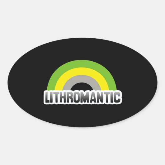 リスロマンティック プライド 楕円形シール (正面)