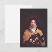 リスーの聖テレーズ サンキューカード (正面/裏面)