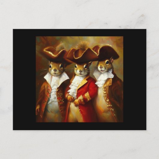 リス三銃士 ポストカード (正面)