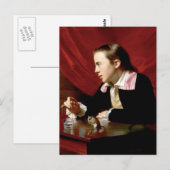 リス付きの少年 ポストカード (正面/裏面)