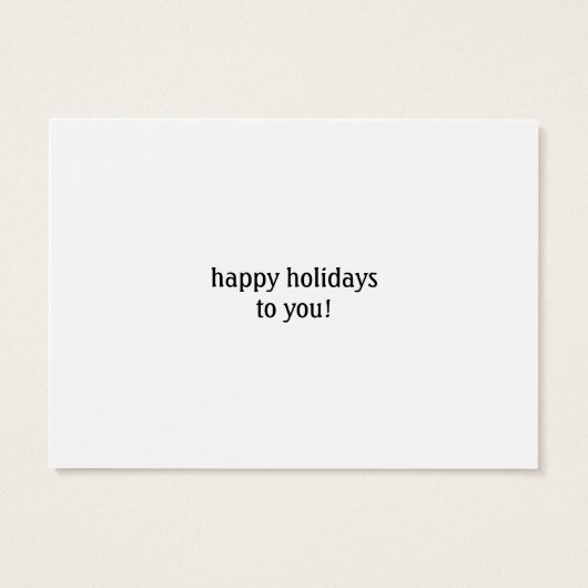 リス付き乗用自転車ホリデーギフトラベル (裏面)