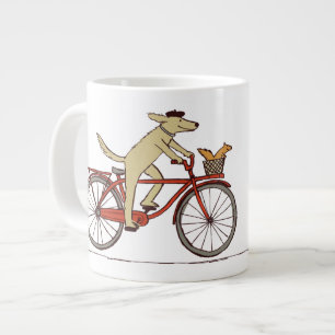 リス付き犬用自転車 – おもしろい動物 ジャンボコーヒーマグカップ