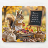 リス付き秋の農園 マウスパッド (正面)