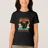 リス動物の森レトロ トライブレンドTシャツ (正面)