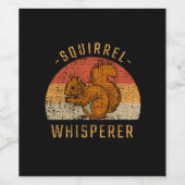 リス動物の森 ワインラベル (シングルラベル)