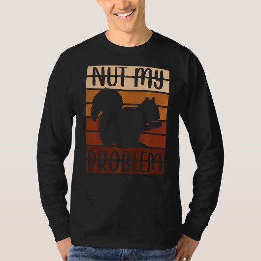 リス動物ファンことわざナット問題 Tシャツ (正面)