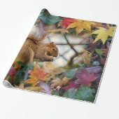 リス包装紙 ラッピングペーパー (アンロールド)