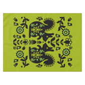 リス北欧スカンジナビアフォークアートテーブルセル テーブルクロス (正面(横))