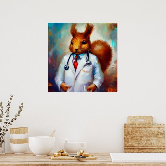 リス博士 ポスター (キッチン)