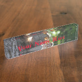 リス名プレート デスクネームプレート (側面)