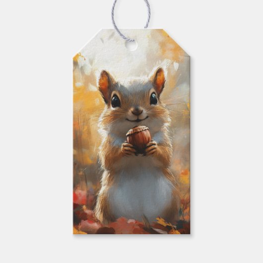 リス君の頭の中だ ギフトタグ (正面)