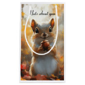 リス君の頭の中だ スモールペーパーバッグ (正面)