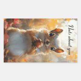 リス君の頭の中だ 長方形シール