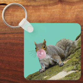リス吹ルの泡の動物の写真 キーホルダー