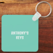 リス吹ルの泡の動物の写真 キーホルダー (裏面)