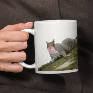 リス吹ルの泡の動物の写真 コーヒーマグカップ