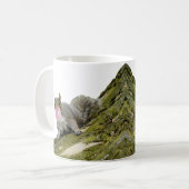 リス吹ルの泡の動物の写真 コーヒーマグカップ (正面左)