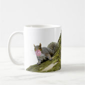 リス吹ルの泡の動物の写真 コーヒーマグカップ (左)