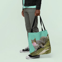 リス吹ルの泡の動物の写真 トートバッグ