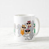 リス図解入りの、写真付きのデザインマグ コーヒーマグカップ (正面右)