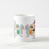 リス図解入りの、写真付きのデザインマグ コーヒーマグカップ (中央)