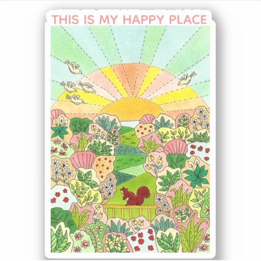 リス園 シール (正面)