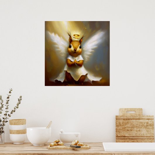 リス天使 ポスター (キッチン)