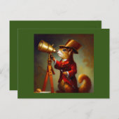 リス天文学者 ポストカード (正面/裏面)