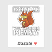 リス失礼あなたの鳥の給餌機は空だ。実績 シール (シート)