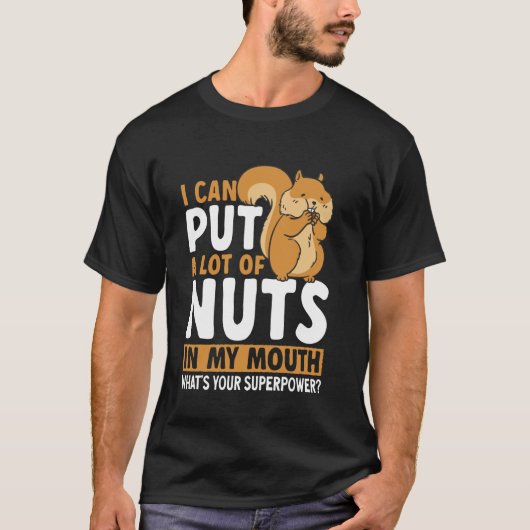 リス好きリスのウィスパー Tシャツ (正面)