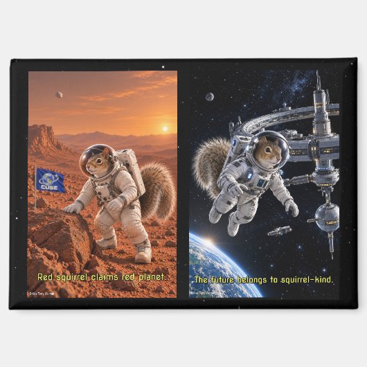リス宇宙の未来 マグネット (正面)