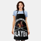 リス層リス狩りユーモア エプロン (着用した状態)