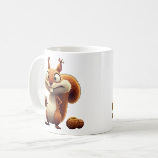 リス忙しルのマグカップのように コーヒーマグカップ (正面左)