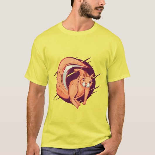 リス怒ル Tシャツ (正面)