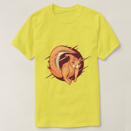 リス怒ル Tシャツ (デザイン正面)