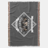 リス愛好家の会おもしろい – リス投げ スローブランケット (正面縦)