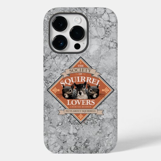 リス愛好家の会おもしろい- Squirrel Case-M Case-Mate iPhoneケース (裏面)