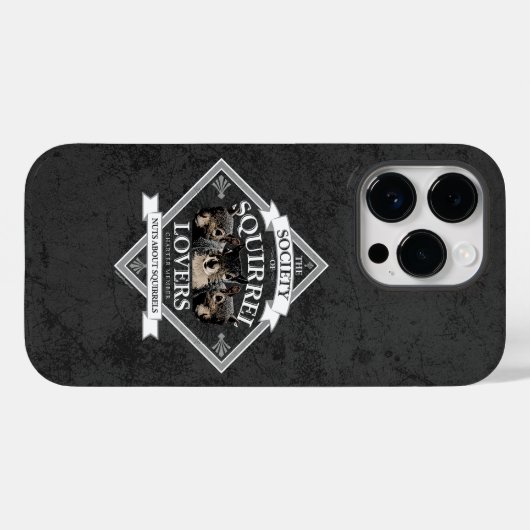 リス愛好家の会おもしろい- Squirrel Case-M Case-Mate iPhoneケース (裏面 (横))