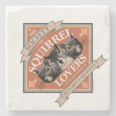 リス愛好家の会 – リスおもしろいレル ストーンコースター (正面)