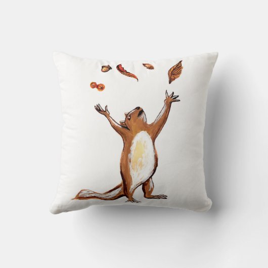 リス愛秋 クッション (裏面)