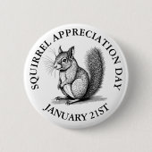 リス感謝の日1月21日 缶バッジ (正面)