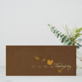 リス感謝祭招待状 招待状 (スタンド正面)