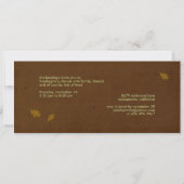 リス感謝祭招待状 招待状 (裏面)