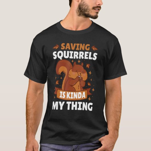 リス救リスはリスに似ている Tシャツ (正面)