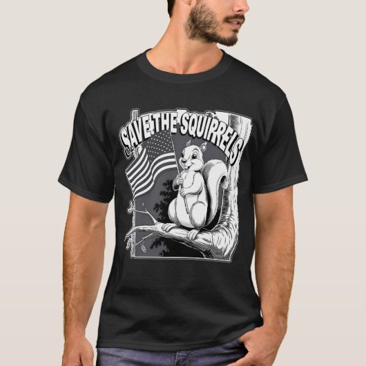 リス救類とペット離れは一人 Tシャツ (正面)