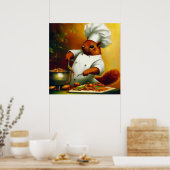 リス料理炒め ポスター (キッチン)